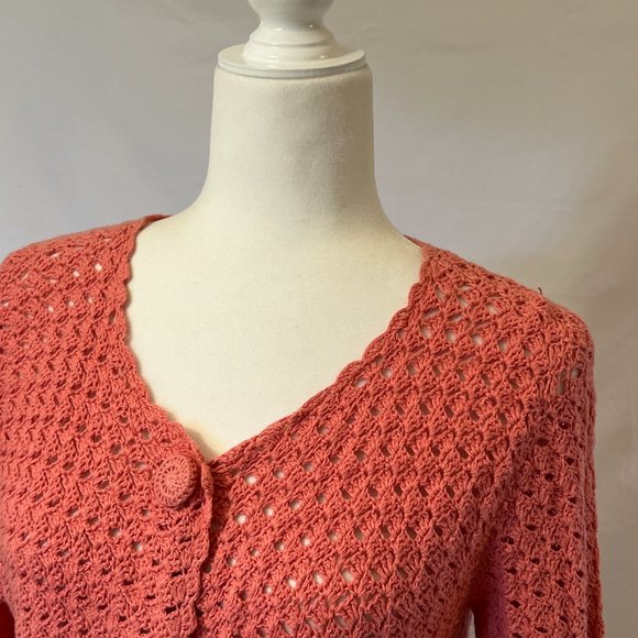 Apt 9 cardigan coral sweater - Picture 6 of 6